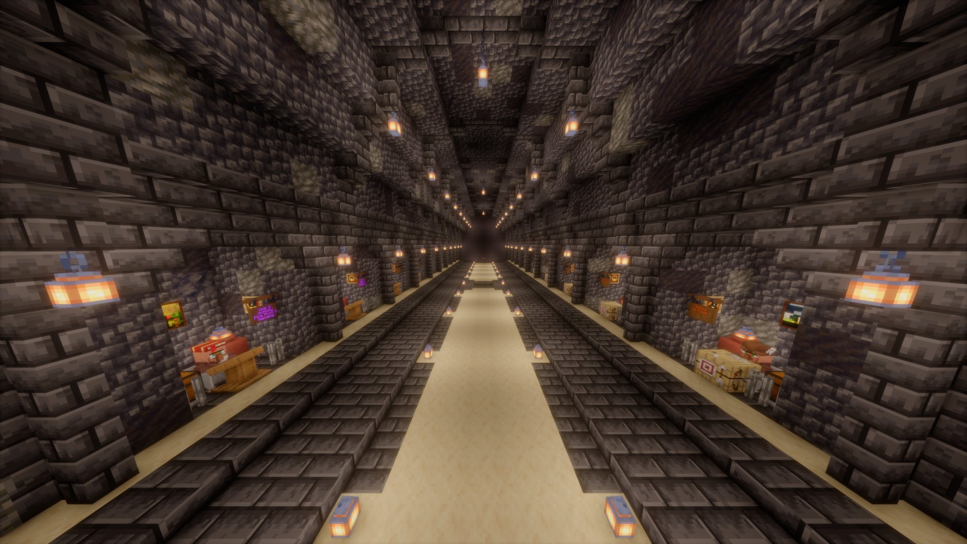 Large Underground Base - Fully Interiorized & Completed /Trimmed + Fixed Terrain/ (NETHERHUB INCLUDED) – additional image