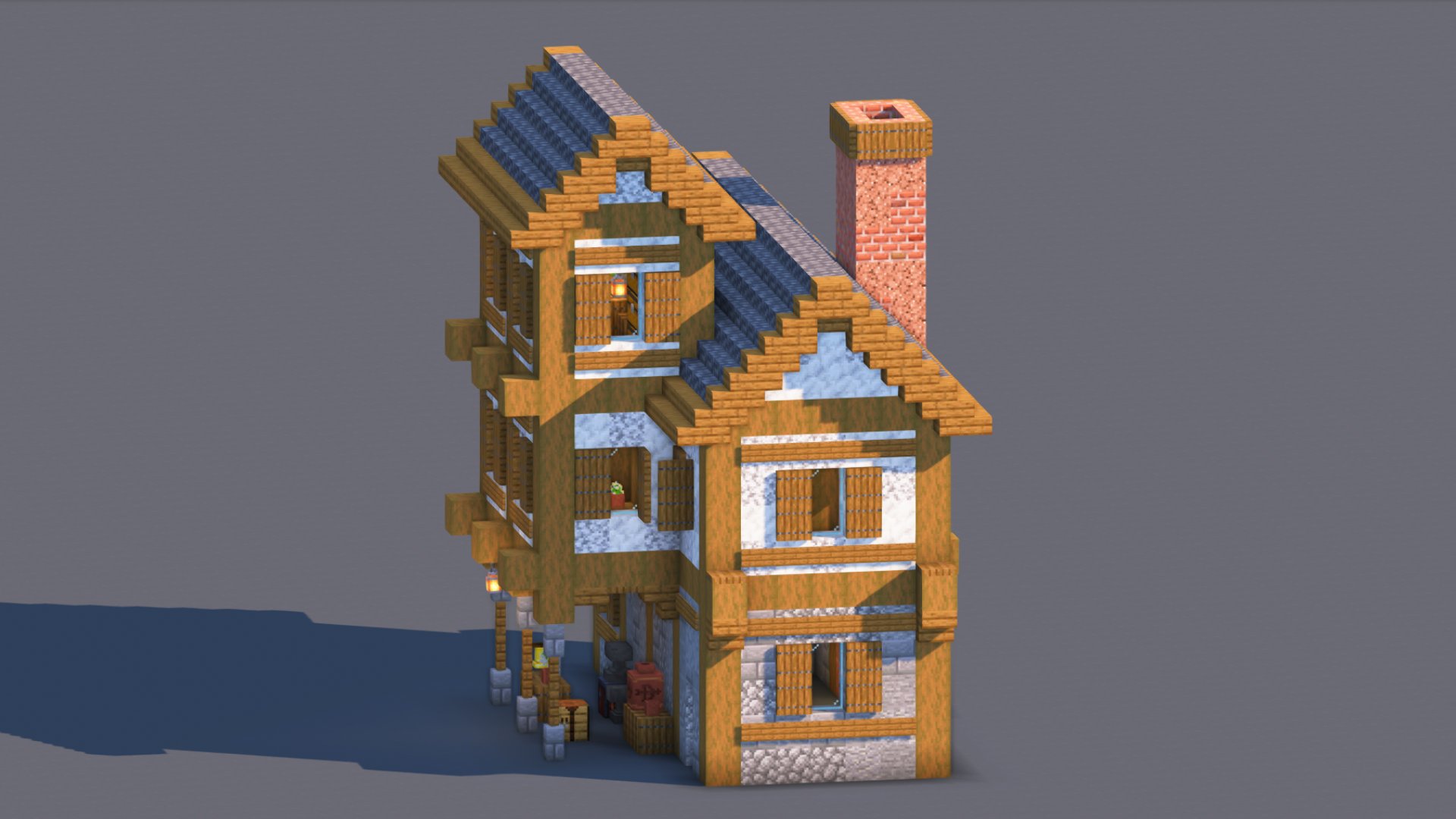 Medieval House – Fully Decorated Interior | Free Download – key image