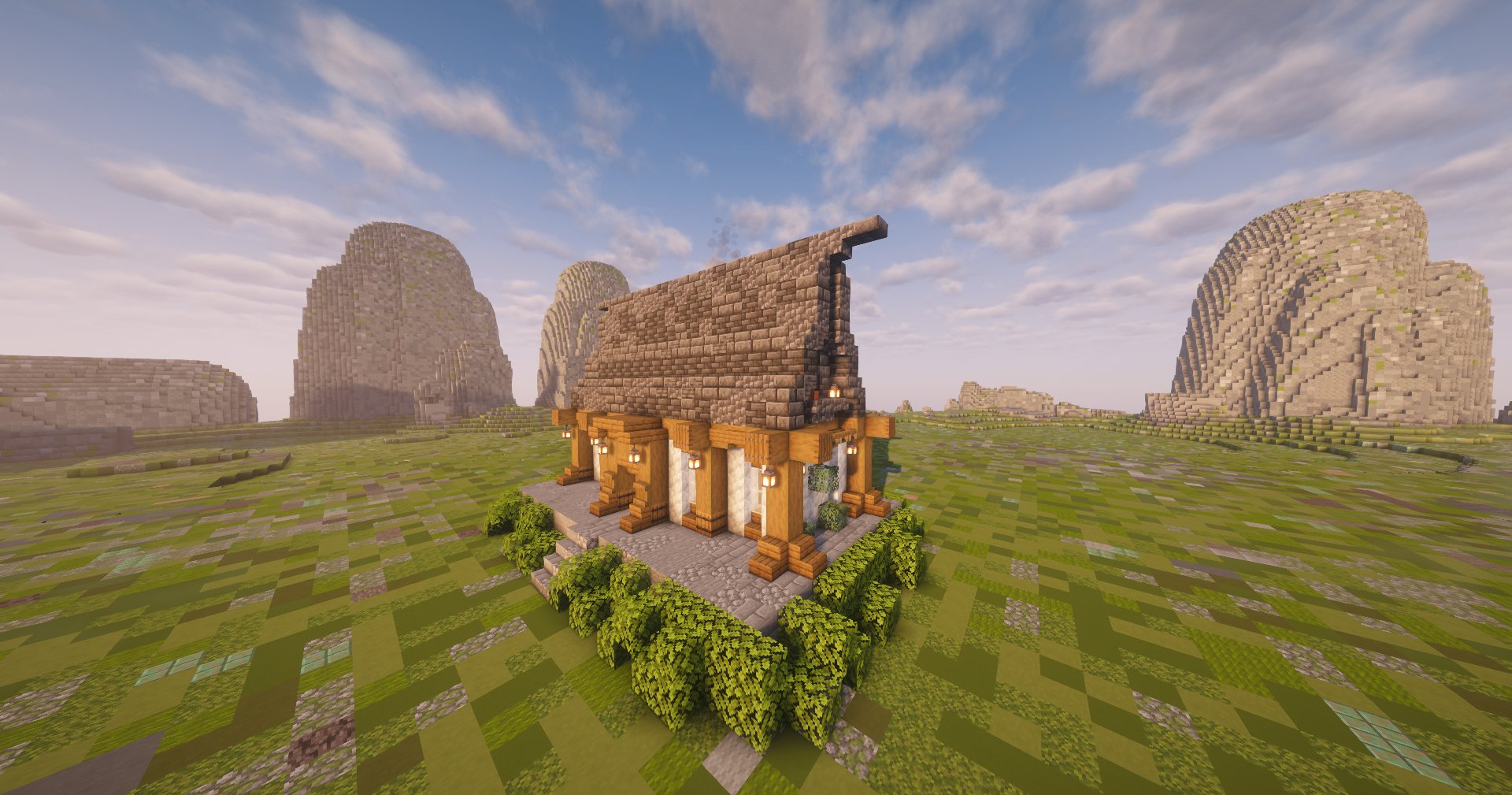 Medieval house on a stone platform – additional image