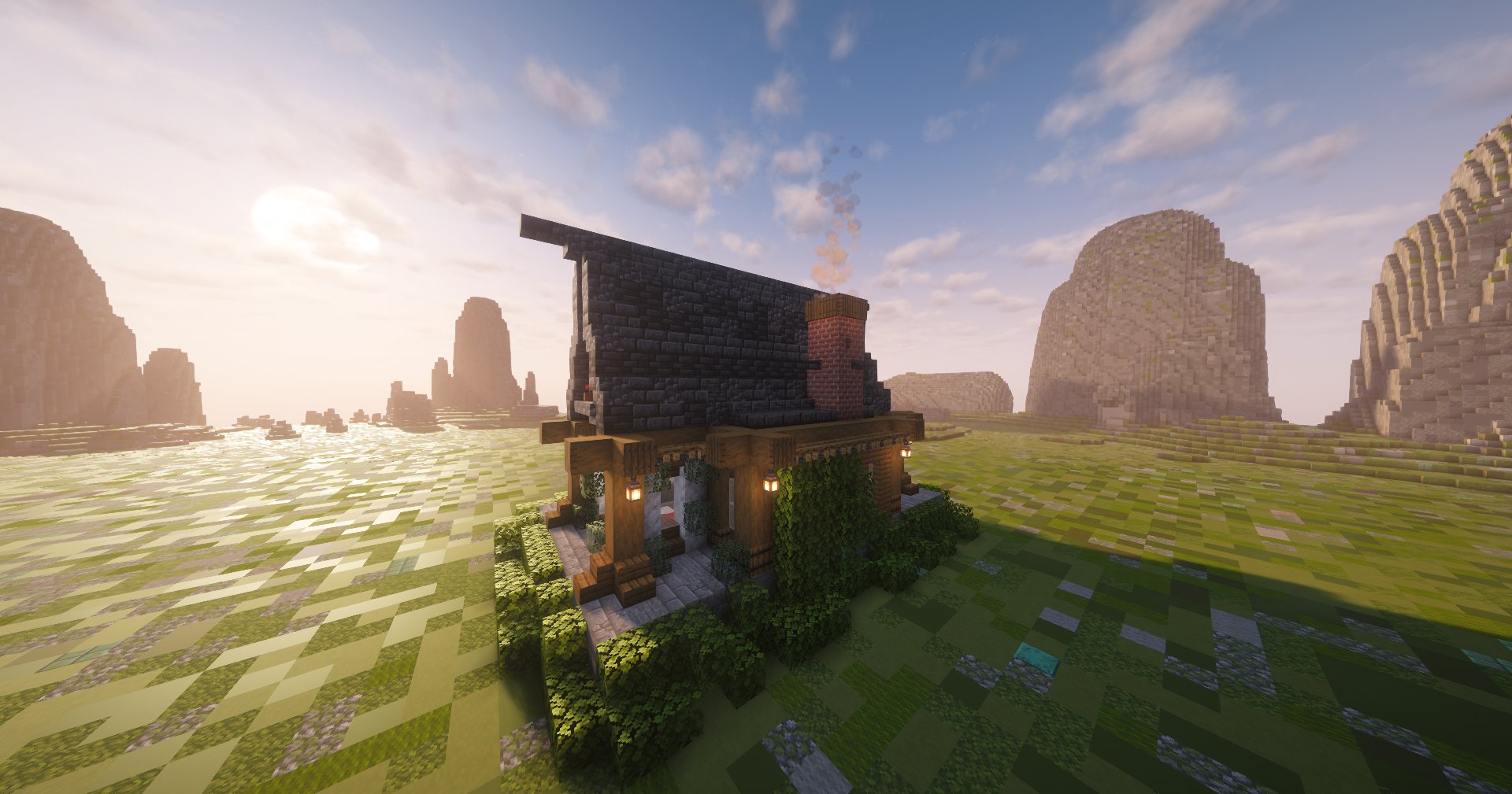 Medieval house on a stone platform – additional image
