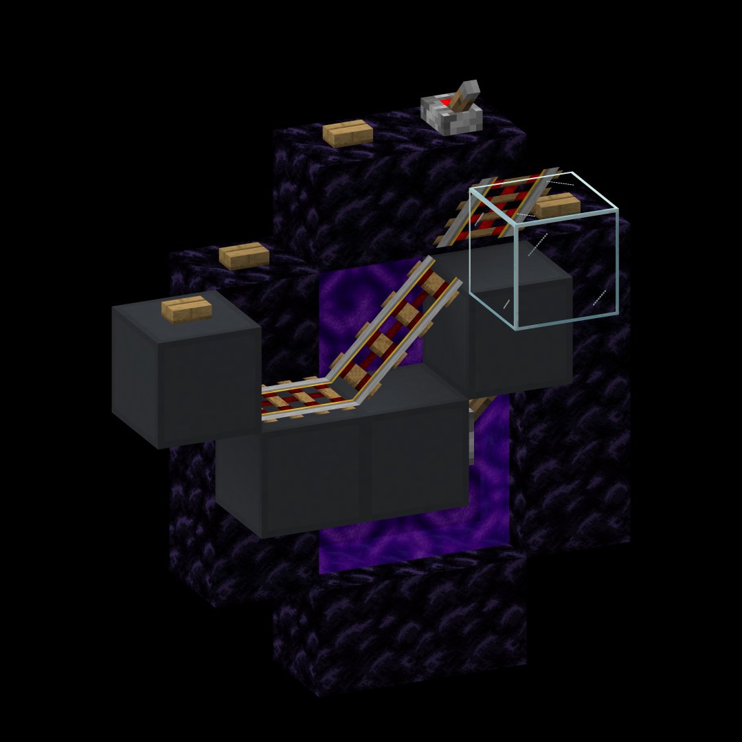 Minecart Nether Portal Chunk Loader – key image