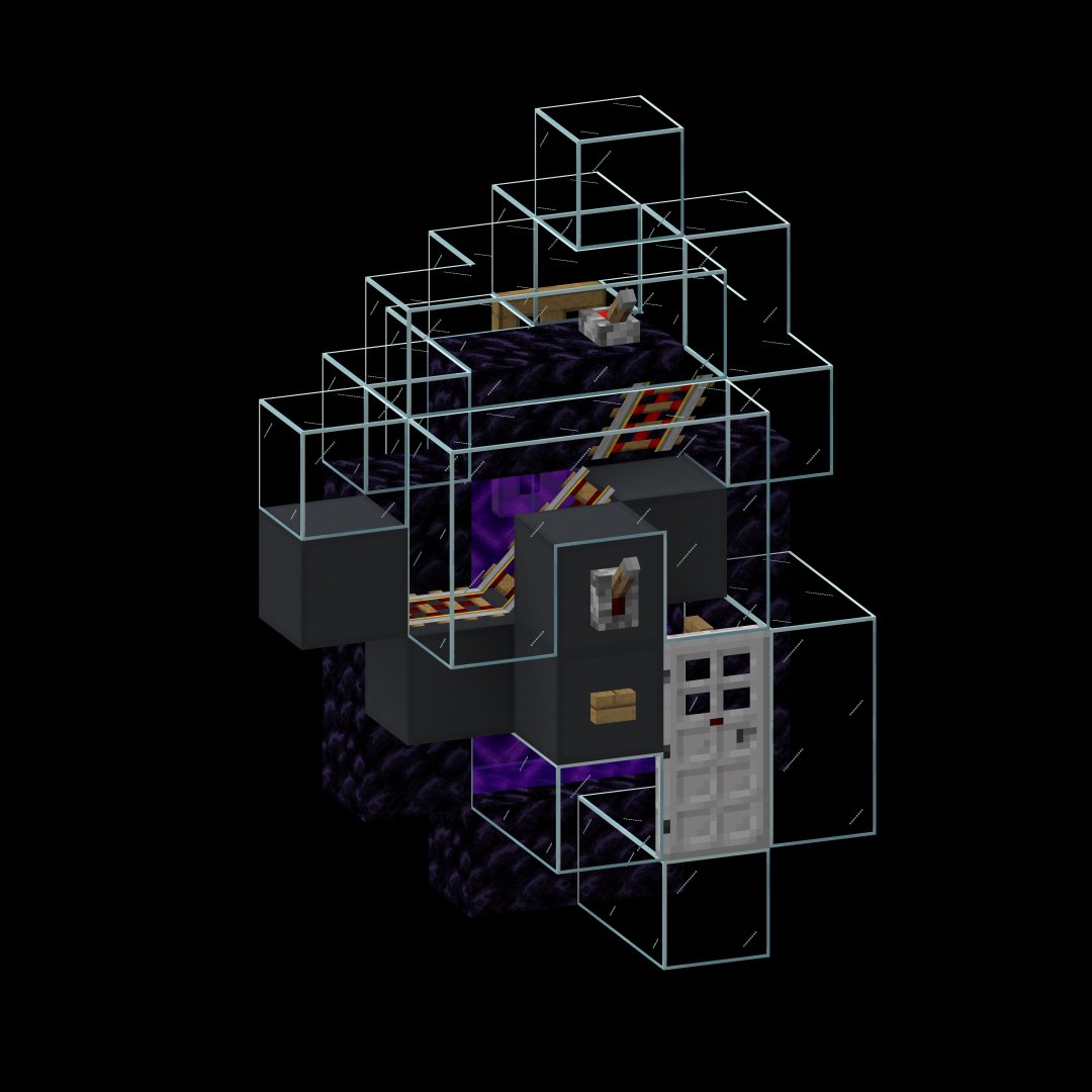 Minecart Nether Portal Chunk Loader – additional image