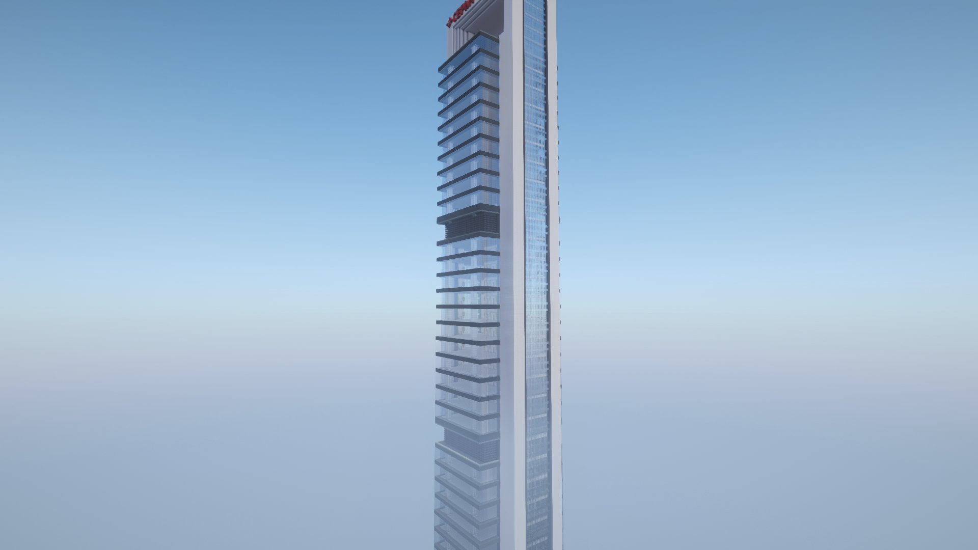 1:1 Cepsa Tower (Torre Cepsa) Madrid | Real Scale Minecraft Skyscraper | Schematic & Litematic – additional image