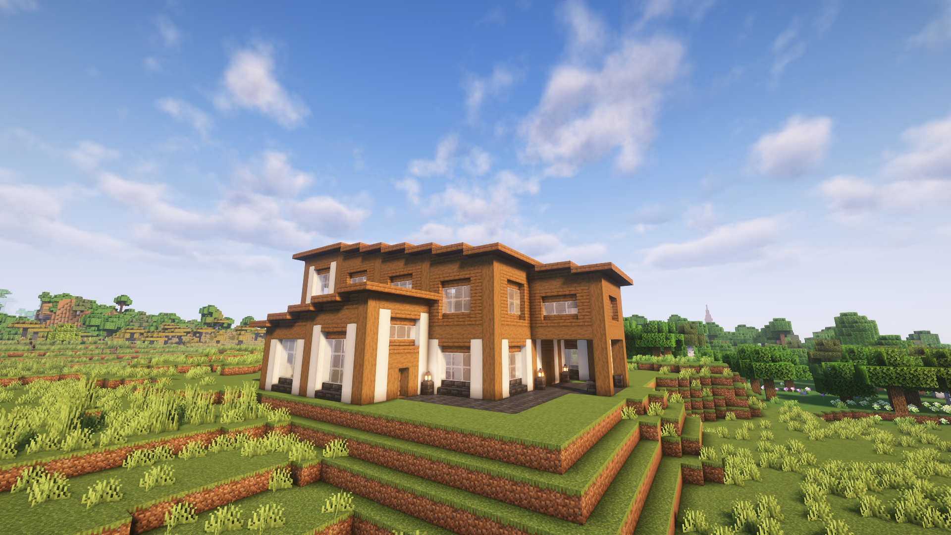Large modern house with courtyard – additional image