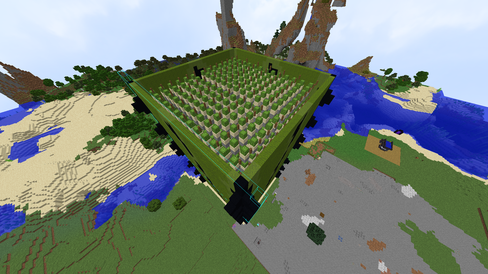 Cactus/Bone meal farm inside giant cactus – additional image