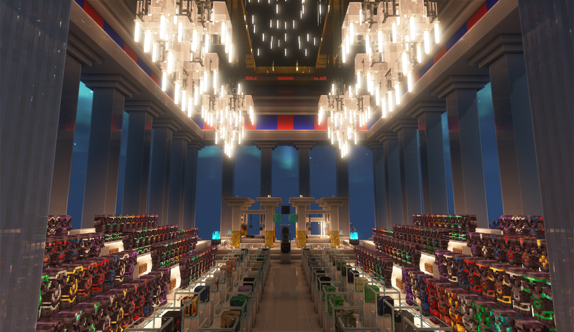 Greek Temple with Armor Trim/Mob Head Display – additional image