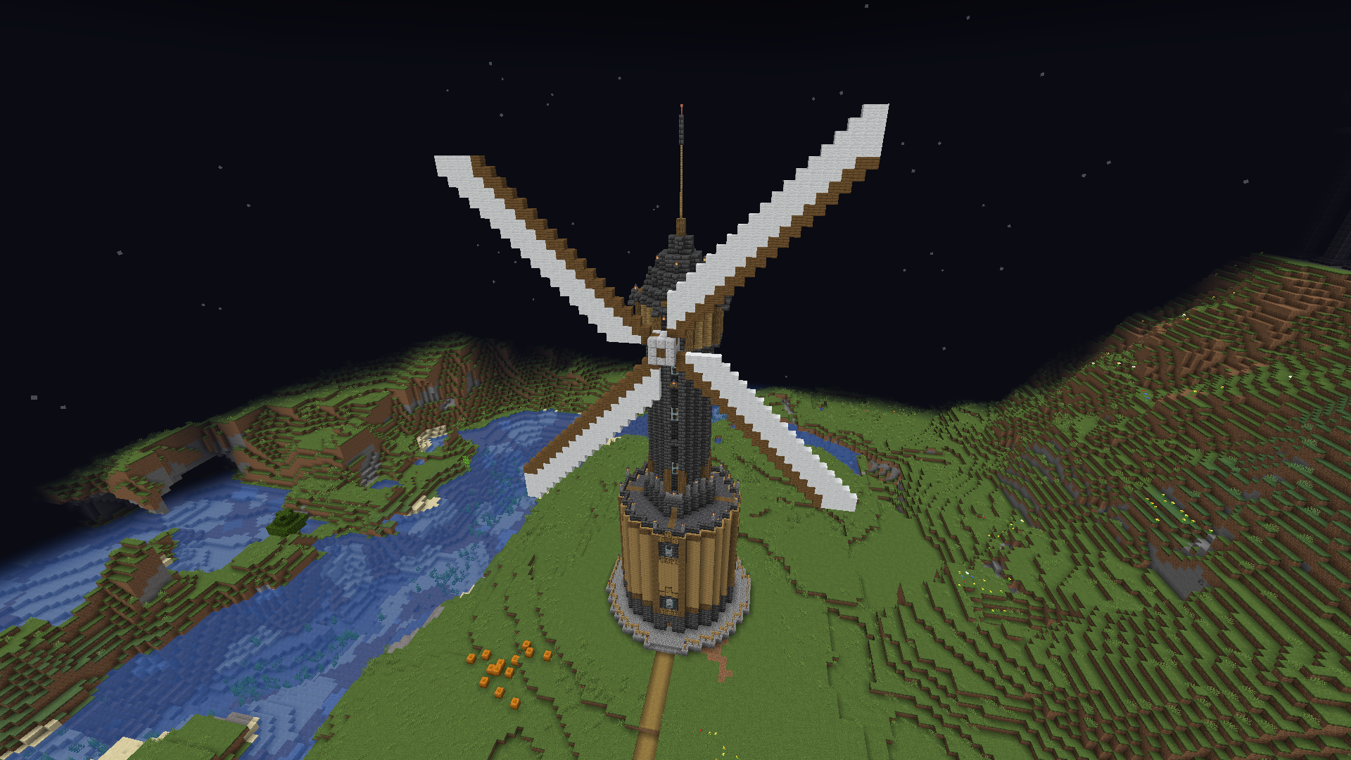 Minecract Windmill schematic (litematic)