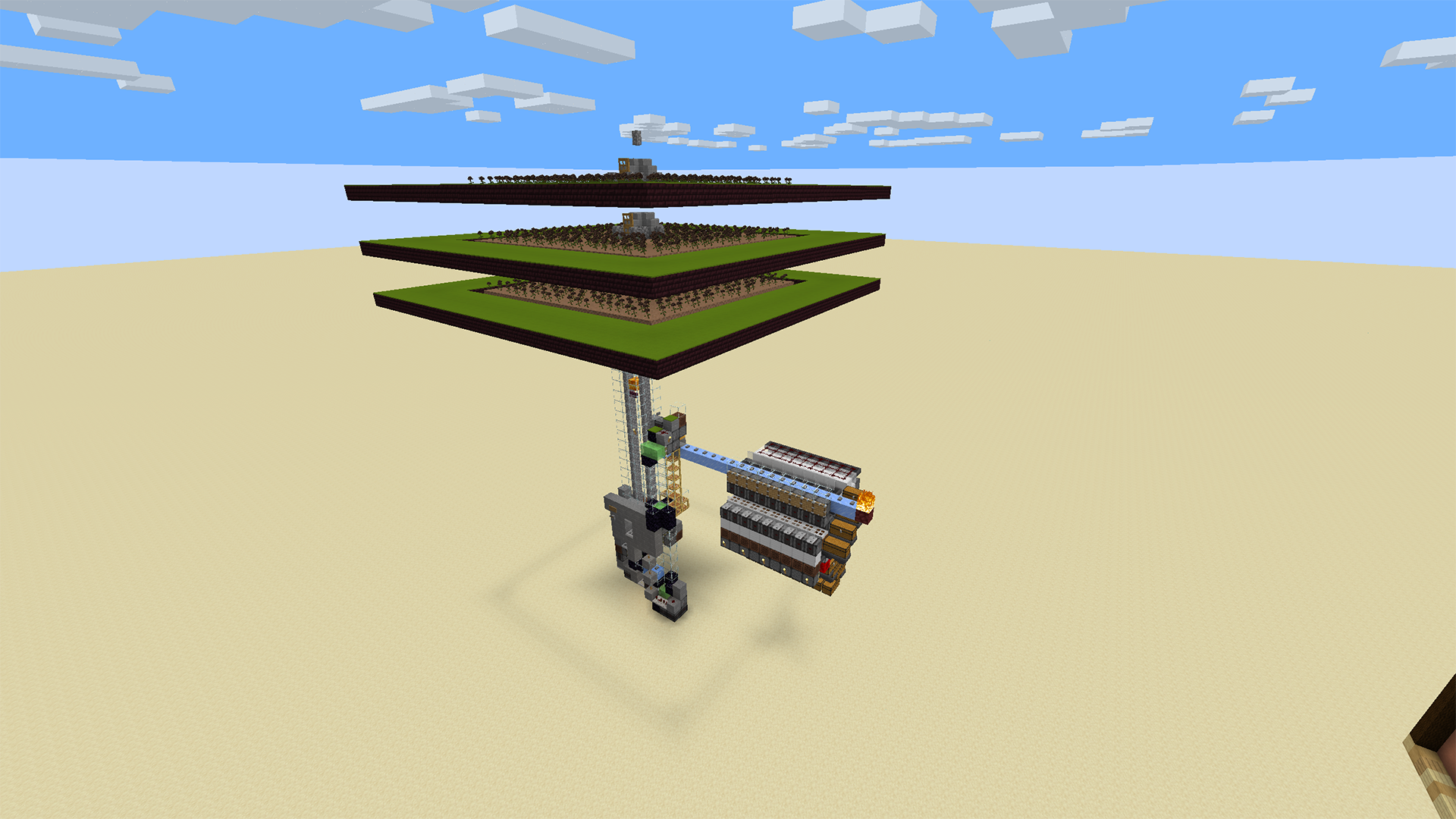 Minecract Wither Skeleton Farm With Storage schematic (litematic)