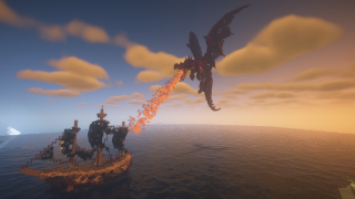 Minecraft The Fire Breathing Dragon Schematic (litematic)