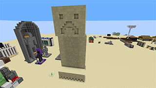 Minecraft Creeper Statue Sandstone Schematic (litematic)