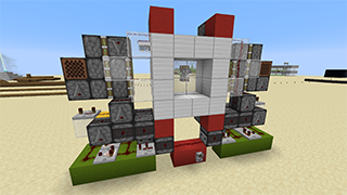 Minecraft 2w 2x2 Seamless Glass Door Schematic (litematic)