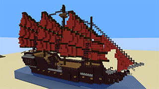 Minecraft Oriental Ship Schematic (litematic)