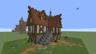 Minecraft Stone and Brick House Schematic (litematic)