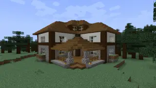 Minecraft Spruce Cottage Schematic (litematic)