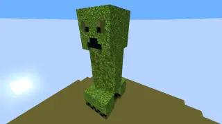 Minecraft Creeper Statue Huge (Frog Lights 1.19+) Schematic (litematic)