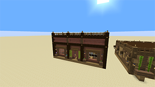 Minecraft Sugar Cane Farm Wild West Theme Schematic (litematic)