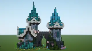 image of Allay fantasy castle by Cornflower Minecraft litematic