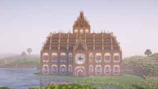 image of Big Cathedral Building by Unknown Minecraft litematic