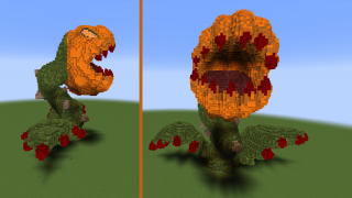 image of Pumpkin Monster by Miah Quests Minecraft litematic