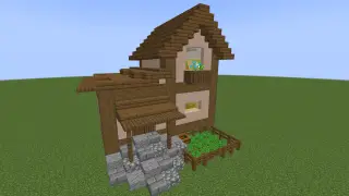Minecraft Small cozy starter base Schematic (litematic)