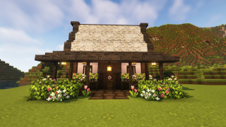 image of Ivy's Dark Oak House by Ivysagee Minecraft litematic