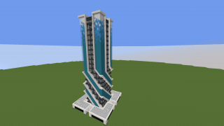 image of Modern Sky Scraper Shell by ooKrazy8oo Minecraft litematic