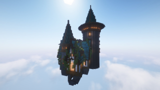 Minecraft House with storage Fantasy Schematic (litematic)