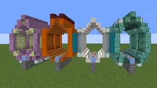 Minecraft StrangeCraft3 Four Narrow Tunnels Schematic (litematic)