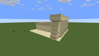 Minecraft Desert Villager Trader Hall Schematic (litematic)