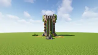 Minecraft Bamboo Farm Medieval Schematic (litematic)