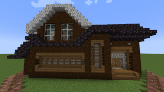 Minecraft Blackstone & Diorite Cottage Schematic (litematic)