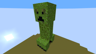 Minecraft Creeper Statue Huge (Sea Lanterns) Schematic (litematic)