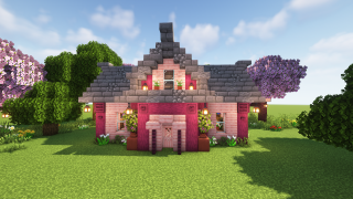 Minecraft Ivy's Cherry House Schematic (litematic)