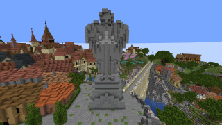 Minecraft Angel Statue Schematic (litematic)