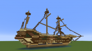 Minecraft Ruined Ship Schematic (litematic)
