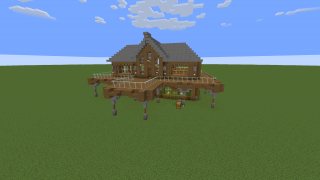 Minecraft Spruce house Schematic (litematic)