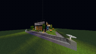 Minecraft Cozy Chessboard House. Schematic (litematic)
