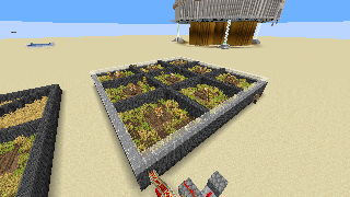 Minecraft 9 Cell Wheat Farm Schematic (litematic)