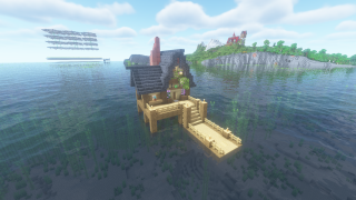 image of Ocean House with Full Interior by ooKrazy8oo Minecraft litematic