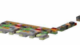 Minecraft 2 Tall Tunnel Bore Schematic (litematic)