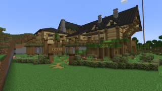 Minecraft Wooden Mansion Schematic (litematic)