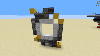 image of quickest 3x3 door by Unknown Minecraft litematic