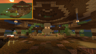 Minecraft Woodland Tavern Schematic (litematic)