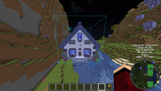 Minecraft modern hut Schematic (litematic)