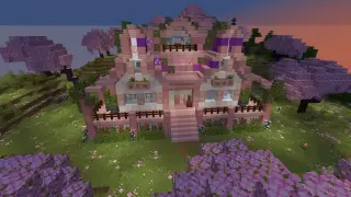 Minecraft Small/Mid Cherry House Schematic (litematic)