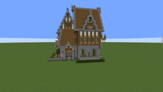 Minecraft Survival House with interior Schematic (litematic)