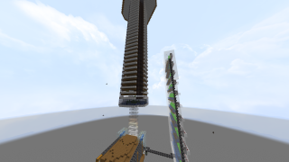Minecraft Creeper Farm | With Sugarcane Farm+Storage (Design by Lopeww) Schematic (litematic)