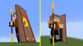 image of Hero Statue 150ish Blocks Tall by Miah Quests Minecraft litematic