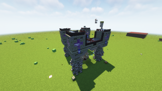 Minecraft 1.19.3 Esthetic Quad Iron Farm Schematic (litematic)