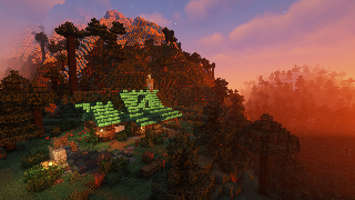 Minecraft Cozy Mountain Cabin Schematic (litematic)